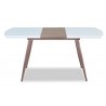 Mesa SOHAIL, extensible, metal, madera, cristal,140 ~ 180x80 cms