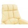 Sillón de oficina FIRENZE, alto, regulación de altura, mecanismo multifunción, similpiel beige