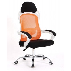Sillón de oficina VARSOVIA, alto, gas, basculante, similpiel turquesa