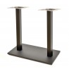 Base de mesa BEVERLY, rectangular, tubo cuadrado, negra, base de 70 x 40 cms, altura 72 cms (Pack de 2 unidades)
