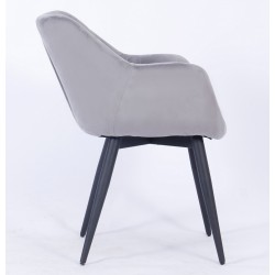 Sillón de oficina PRAGA, fijo, cromado, malla marrón (Pack de 2 unidades)