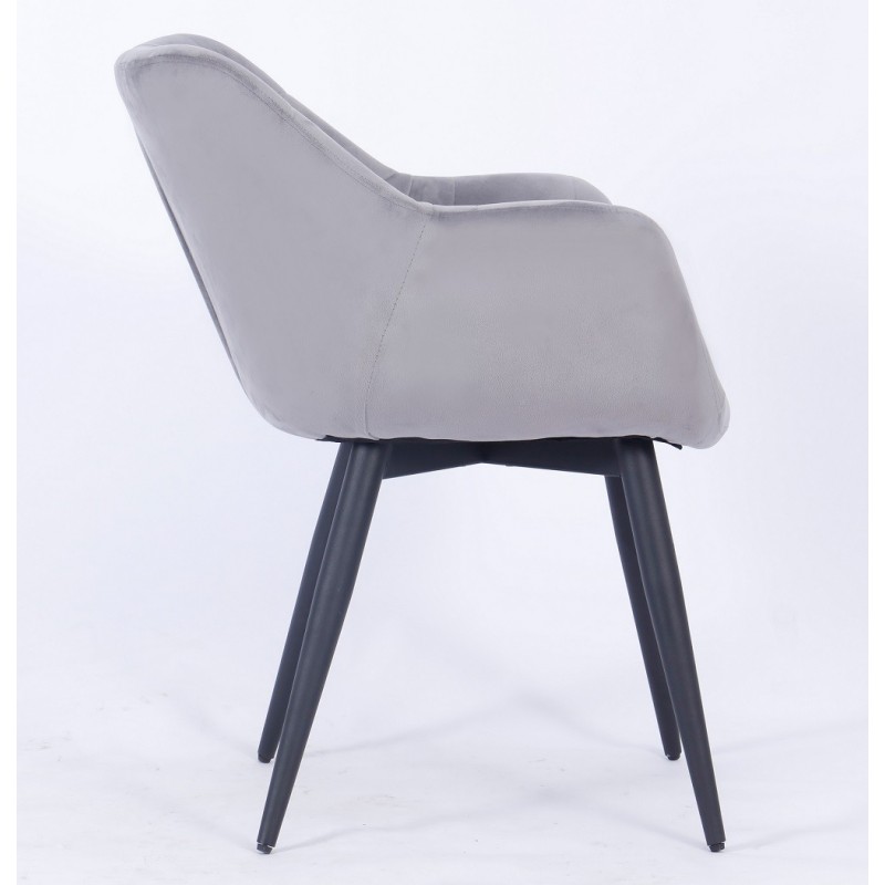 Sillón de oficina PRAGA, fijo, cromado, malla marrón (Pack de 2 unidades)