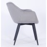 Sillón de oficina PRAGA, fijo, cromado, malla marrón (Pack de 2 unidades)