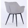 Sillón de oficina PRAGA, fijo, cromado, malla marrón (Pack de 2 unidades)