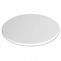 Tablero de mesa Werzalit SM, BLANCO 01, 60 cms de diámetro*. (Pack de 2 unidades)