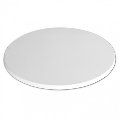 Tablero de mesa Werzalit SM, BLANCO 01, 60 cms de diámetro*. (Pack de 2 unidades)