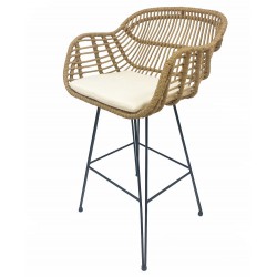 Mesa JACINDA, metal, DM bilaminado cerezo,180 x 90 cms