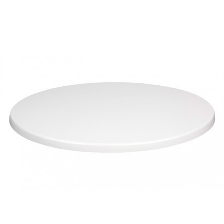 Tablero de mesa Werzalit SM, BLANCO 01, 70 cms de diámetro*. (Pack de 2 unidades)