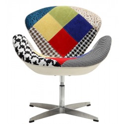 Sillón ALBENIZ, cromado, polipropileno negro (Pack de 5 unidades)