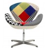 Sillón ALBENIZ, cromado, polipropileno negro (Pack de 5 unidades)