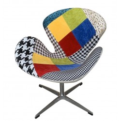 Sillón ALBENIZ, cromado, polipropileno negro (Pack de 5 unidades)
