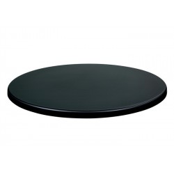 Tablero de mesa Werzalit SM, NEGRO 55, 60 cms de diámetro*. (Pack de 2 unidades)