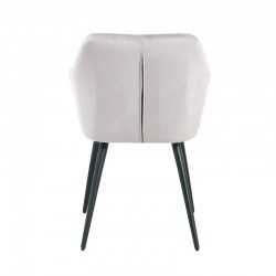 Sillón ROLANDO, metal, tapizado velvet 13 gris claro (Pack de 2 unidades)