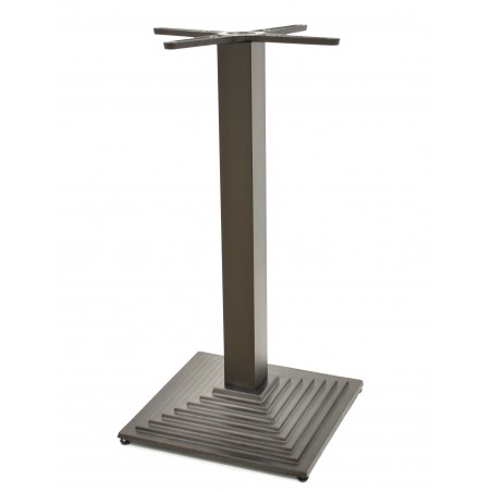 Base de mesa ELBA, negra, base de 44x44 cms, altura 72 cms (Pack de 2 unidades)