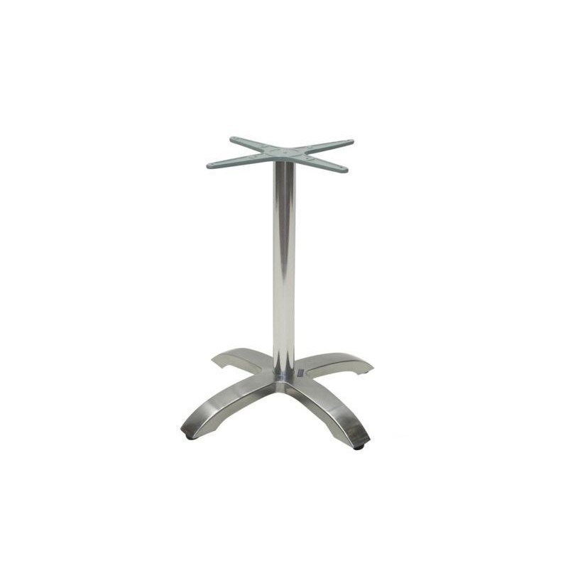 Base de mesa MILAN, 4 brazos, aluminio* (Pack de 2 unidades)