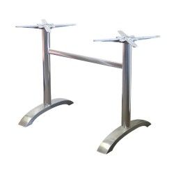 Base de mesa GATHER, aluminio, abatible, 4 brazos (Pack de 2 unidades)