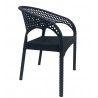 Sillón EG, fibra de vidrio, basculante, tapizado cachemir rojo