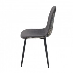 Sillón EG, fibra de vidrio, basculante, tapizado cachemir rojo