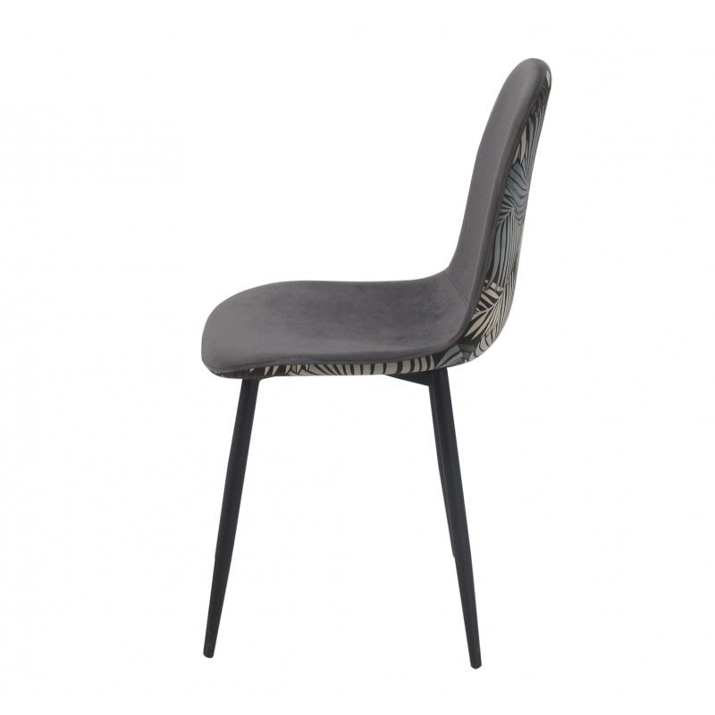 Sillón EG, fibra de vidrio, basculante, tapizado cachemir rojo