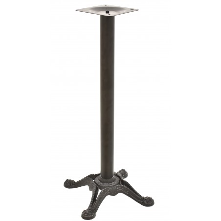 Base de mesa RÓDANO, alta, fundición, negra, base de 58 x 58 cms, altura 110 cms (Pack de 2 unidades)