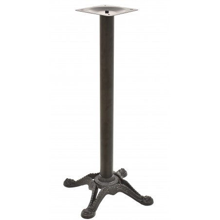 Base de mesa RÓDANO, alta, negra, base de 58 x 58 cms, altura 110 cms (Pack de 2 unidades)