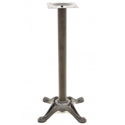 Base de mesa RÓDANO, alta, negra, base de 58 x 58 cms, altura 110 cms (Pack de 2 unidades)