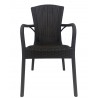 Mesa OTILIA NEW, alta, madera, tapa blanca de 60 cms