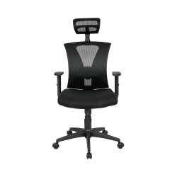 Silla YAKARTA, metal, ratán negro (Pack de 4 unidades)
