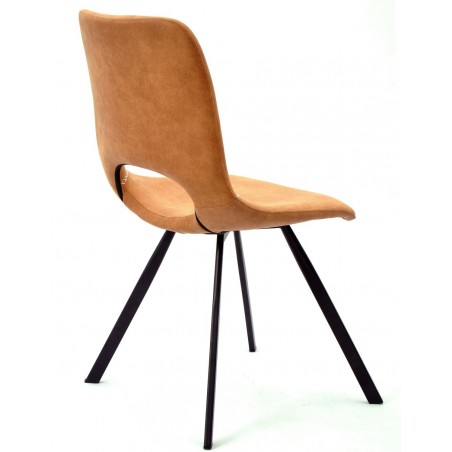 Silla TORRE (SU), cromada, carcasa y cojín turquesa (Pack de 4 unidades)