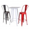 Base de mesa RÓDANO, alta, negra, base de 58 x 58 cms, altura 110 cms (Pack de 2 unidades)