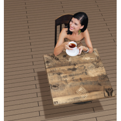Base de mesa CRISS, alta, negra, base de 45 cms de diámetro, altura 110 cms (Pack de 2...