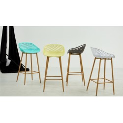 Sillón de oficina AUSTRIA, alto, malla negra, asiento rojo