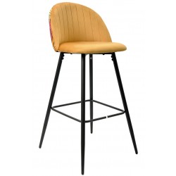 Taburete AUSTIN ( L ), cromado, abs naranja (Pack de 2 unidades)