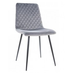 Silla TORRE, giratoria, negra, cojín negro