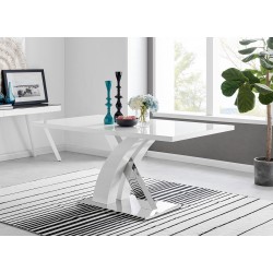 Silla CROSCAT (SU), madera, polipropileno blanco (Pack de 6 unidades)
