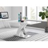 Silla CROSCAT (SU), madera, polipropileno blanco (Pack de 6 unidades)