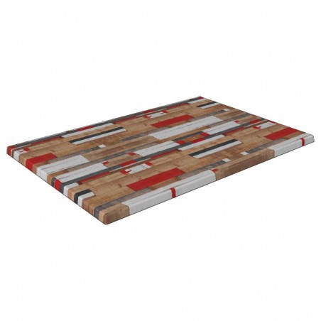 Tablero de mesa Werzalit-Sm, KBANA RED 271, 120 x 80 cms* (Pack de 2 unidades)