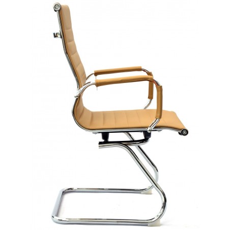Sillón CES, acero inoxidable, lacado negro, rejilla beige (Pack de 4 unidades)
