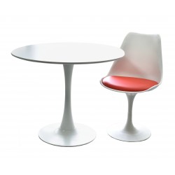 Sillón de oficina ODESA, giratorio, gas, basculante profundo, malla blanca