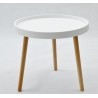 Mesa ANNIA ( M ), baja, madera, polipropileno blanco