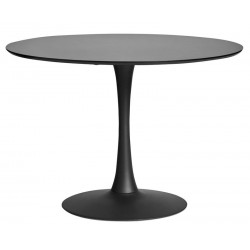 Mesa CHIERI, cristal, lacada blanca, 120 x 56 cms