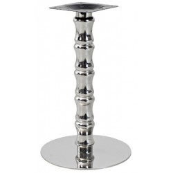 Base de mesa KARNAK, acero inoxidable, acabado espejo, base 45 cms diámetro, altura 72...