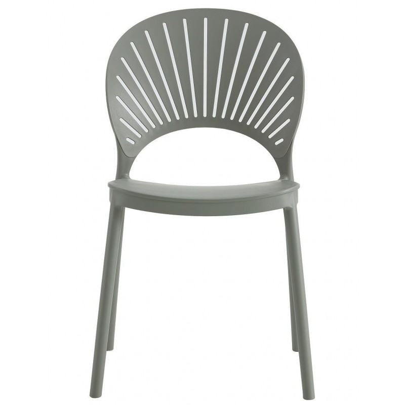 Butaca con ottoman EA, fresno, base pulida, piel blanca