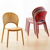 Sillón NORDIC (T), palo rosa, similpiel blanca