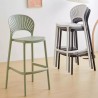Sillón NORDIC (T), palo rosa, similpiel negra