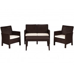 Sillón NORDIC (T), fresno, similpiel blanca