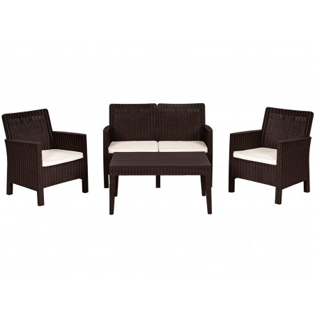 Sillón NORDIC (T), fresno, similpiel blanca
