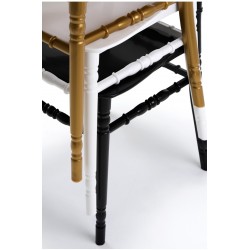 Silla CHIAVARI NEW, apilable, polipropileno dorado (Pack de 4 unidades)