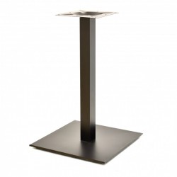 Base de mesa TROCADERO, tubo cuadrado, negra, base de acero de 8 mm. 45 x 45 cms,...