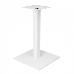 Base de mesa BEVERLY BL72, tubo cuadrado, blanca, base de 45 x 45 cms, altura 72 cms...